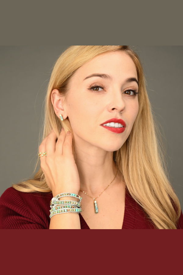 Starfish Project Brayden Turquoise Stud Earrings