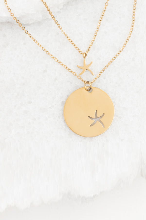 Starfish Project Community Gold Starfish Necklace Set