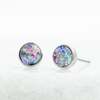 Starfish Project Lora Lavender Silver Stud Earrings - Thumbnail 1