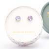 Starfish Project Lora Lavender Silver Stud Earrings - Thumbnail 3