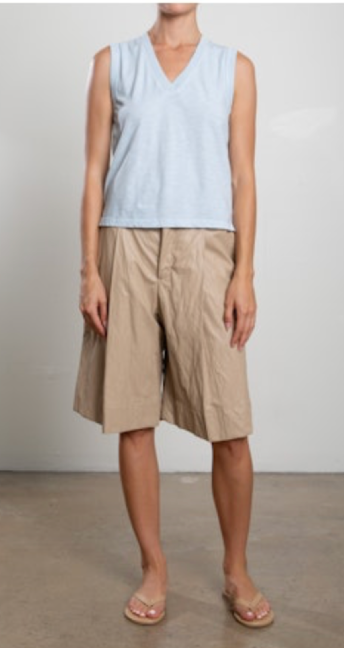 Pharaoh Inez Faux Leather Shorts - Biscotti - Image 1 of 1