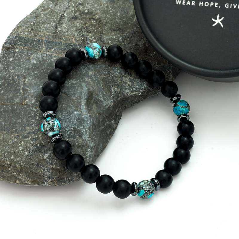 Starfish Project Wear Blue Emperor Stone Bracelet