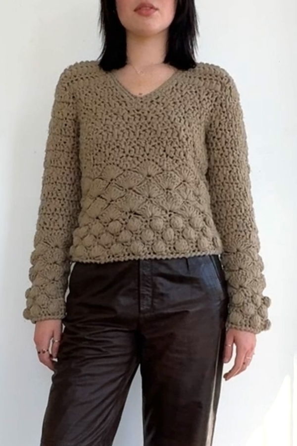 Giorgio Armani Porcini Handknit Sweater