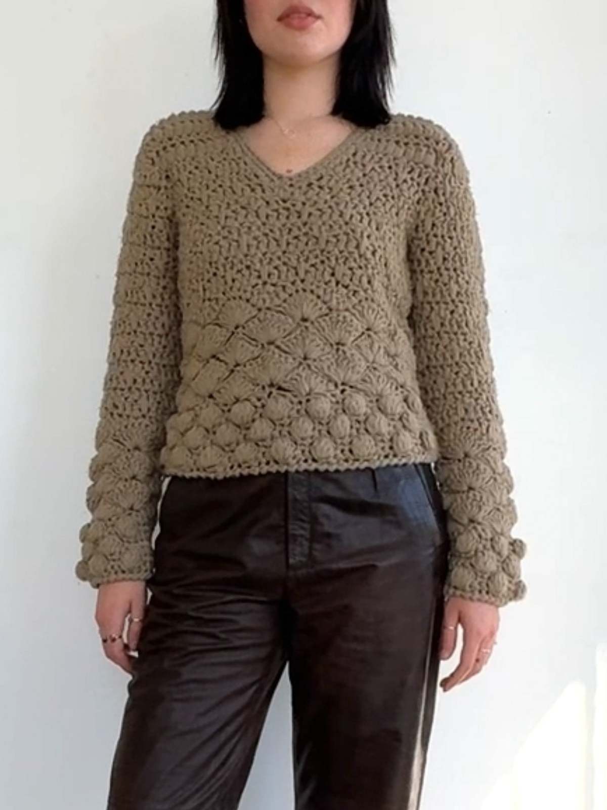 Giorgio Armani Porcini Handknit Sweater - Image 2 of 5