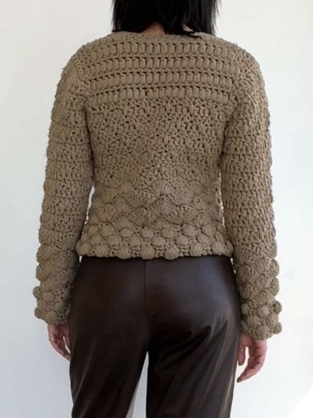 Giorgio Armani Porcini Handknit Sweater - Image 4 of 5