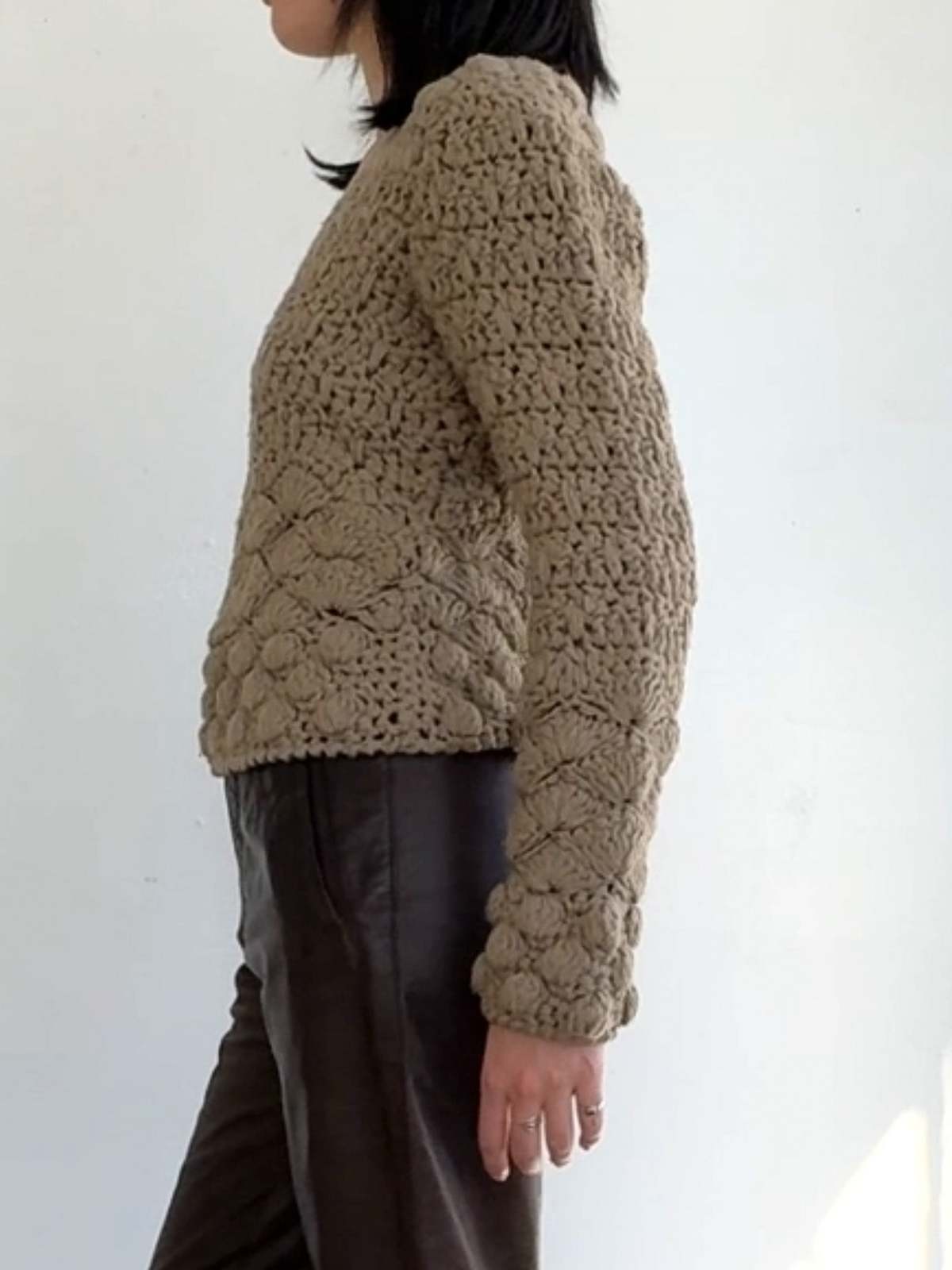 Giorgio Armani Porcini Handknit Sweater - Image 5 of 5