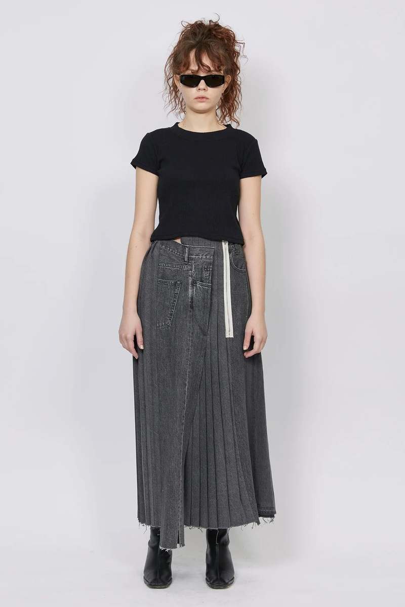 Kuro Remake Denim Mark VI Skirt
