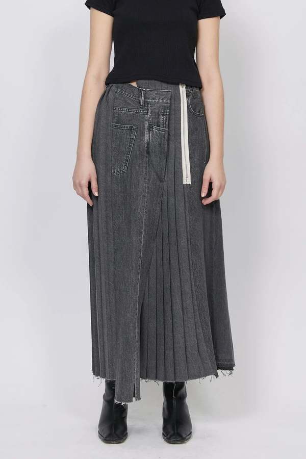Kuro Remake Denim Mark VI Skirt