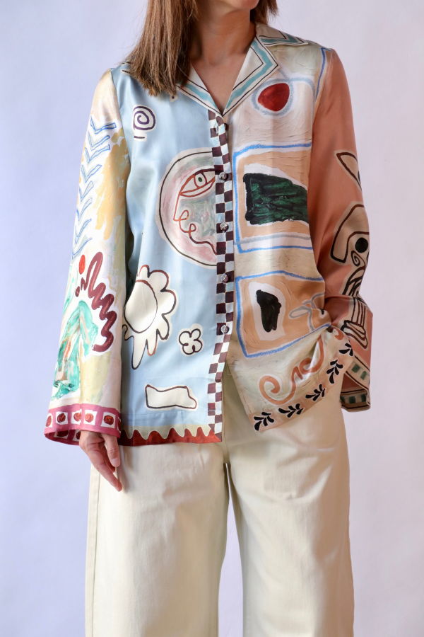 ALÉMAIS Michelle Silk Shirt