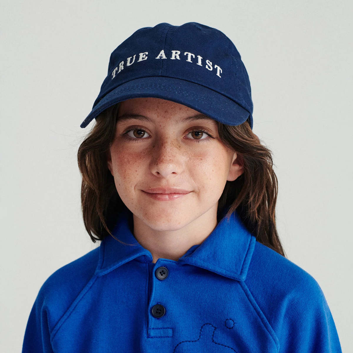 Kids True Artist Baseball Cap - Navy Blue - Image 5 of 6