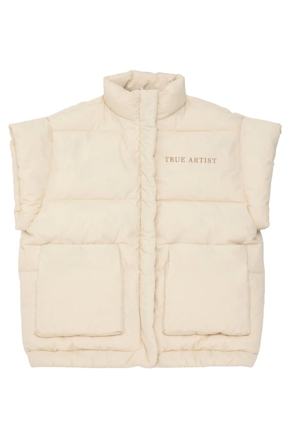 Kids True Artist Padded Vest - Cream