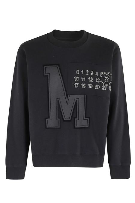 トップス MM6 MAISON MARGIELA SWEATSHIRT MM6 Maison Margiela Mens Numeric Sweatshirt – Extra Butter