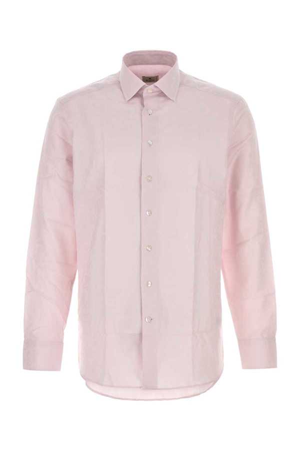 Etro Pastel Pink Jacquard Shirt - Pastel Pink