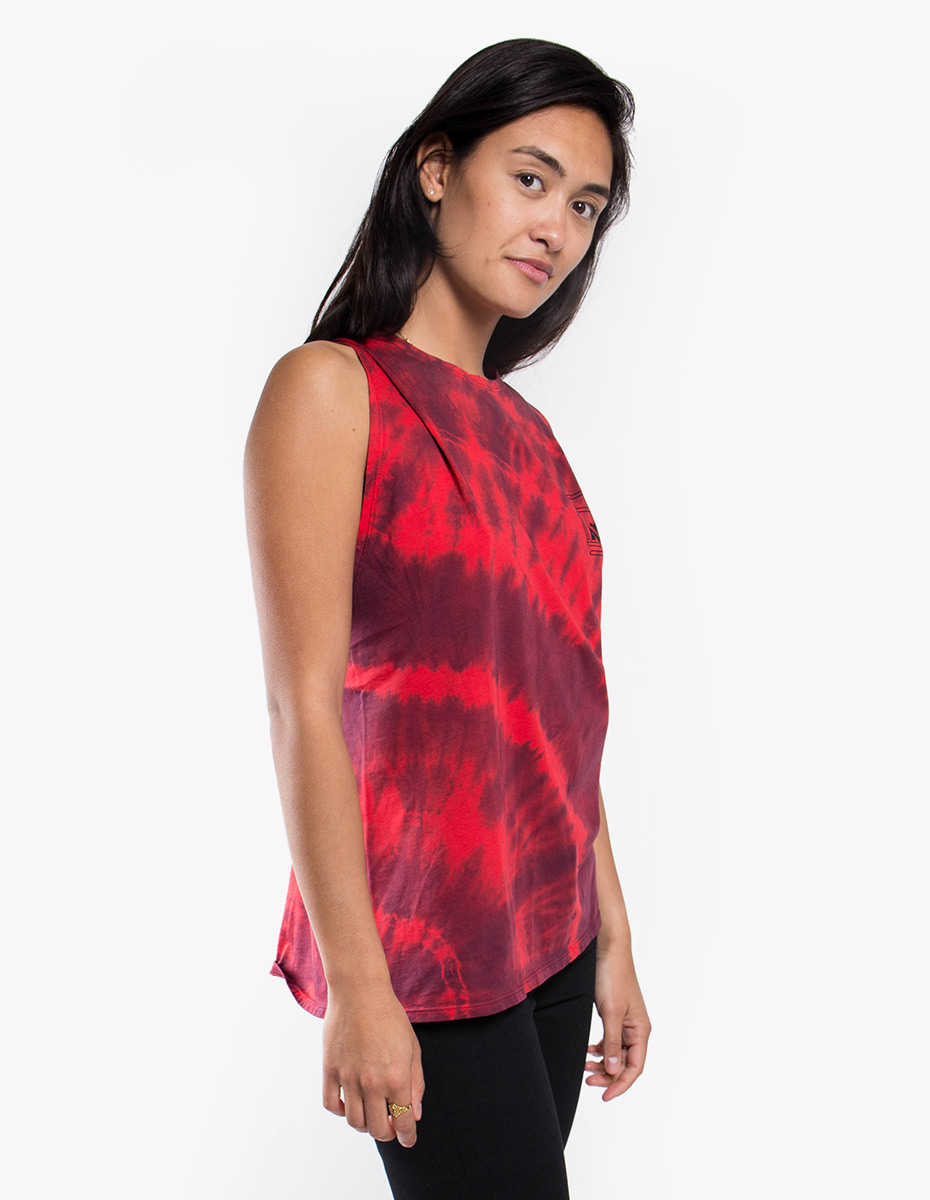 Aries Arise Twisted Tie Dye Vest - Red/Navy | Garmentory