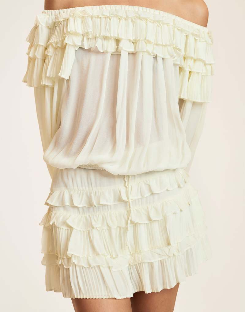 Cynthia Rowley Bella Ruffle Blouse - Off White