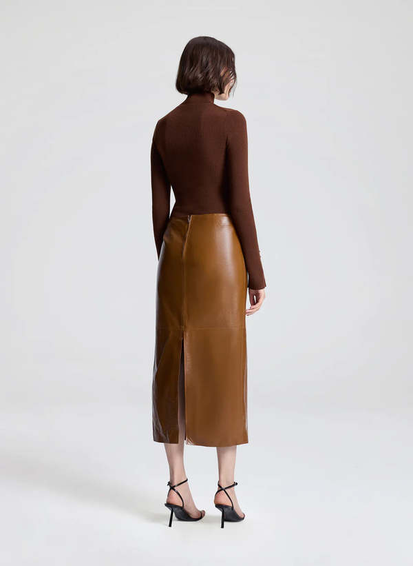A.L.C. Marta Skirt - Saddle