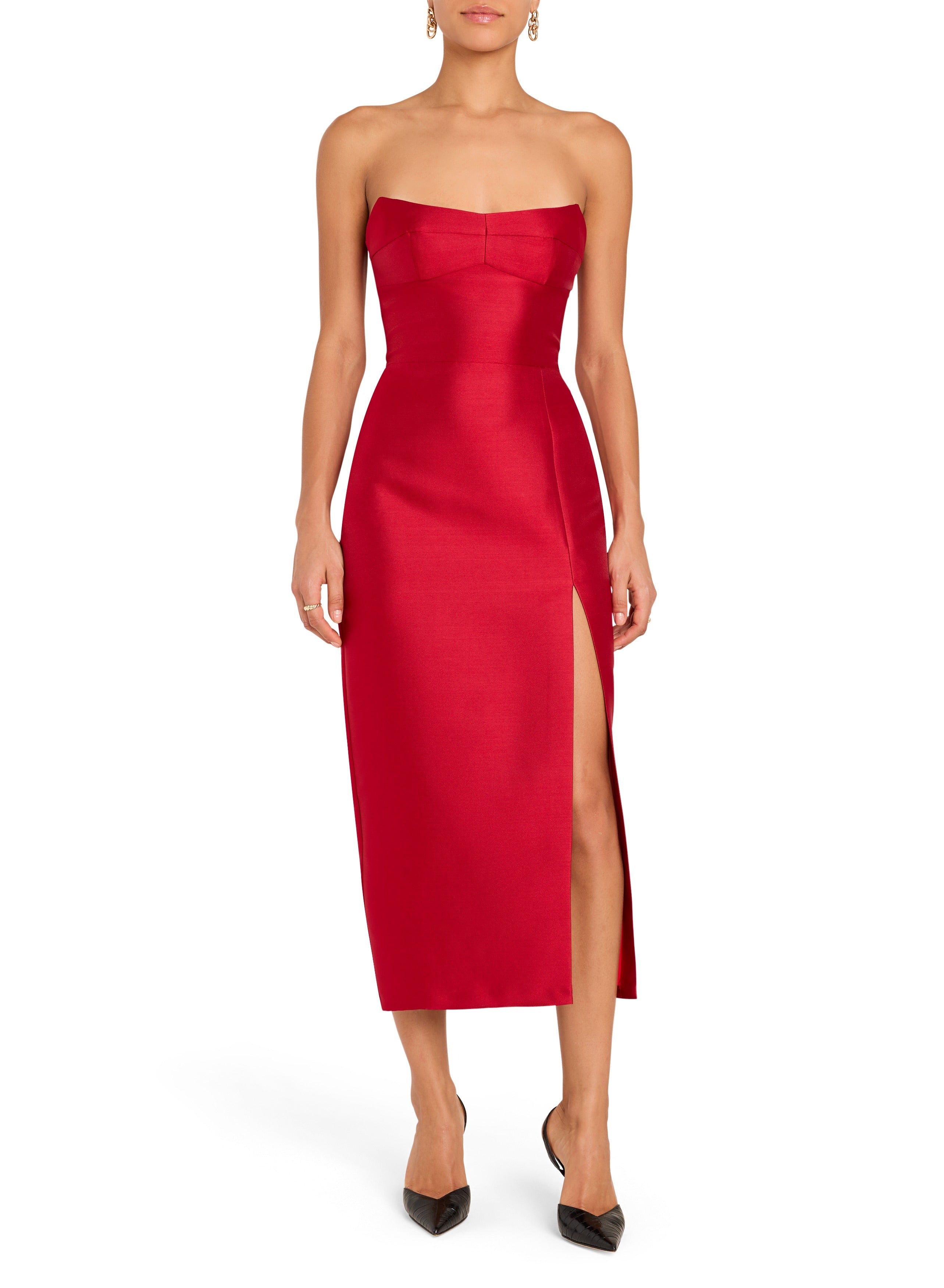 strapless sequin maxi dress Endless Rose Strapless Clear Sequin Dress