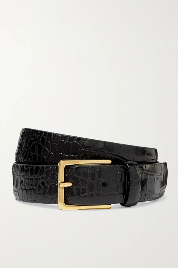 Anderson's Mock Croc Leather Belt 3.0cm