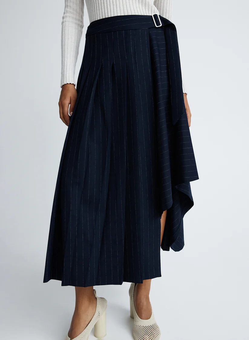 Anna Quan Virginia Skirt - Chalkstripe | Garmentory