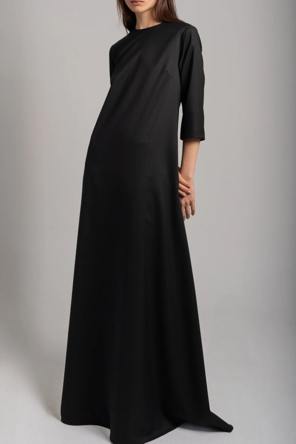 Sloan A Line Gown - Black