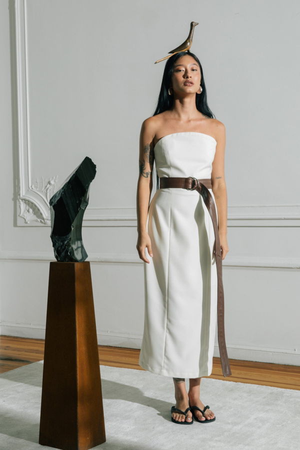 Sloan Extra Long Leather Belt - Tobacco