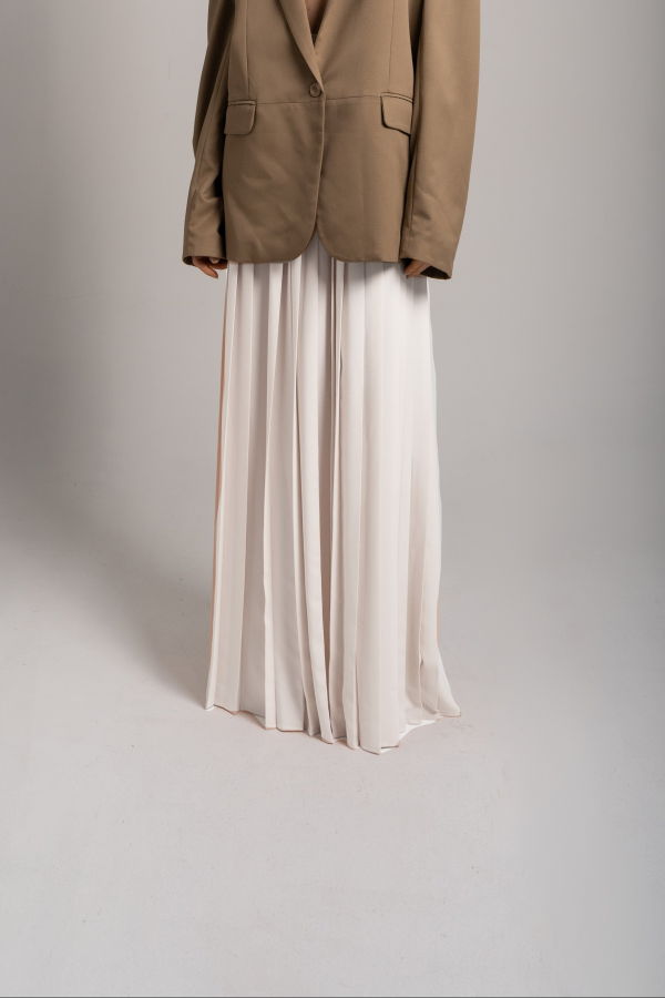 Sloan Pleated Skirt - Ivory