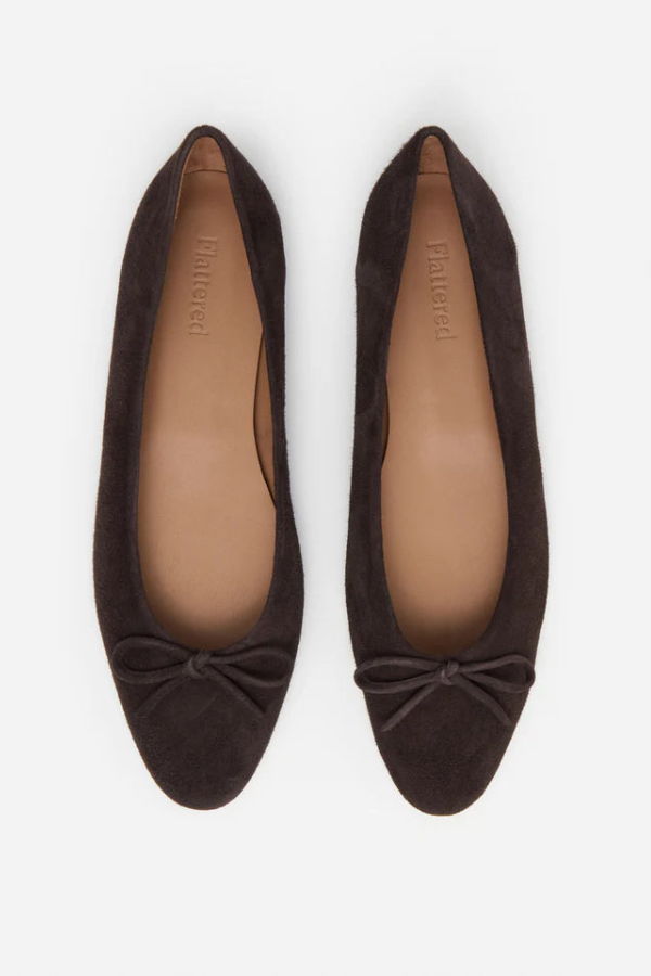 Flattered Bodil Shoe - Suede Chocolate