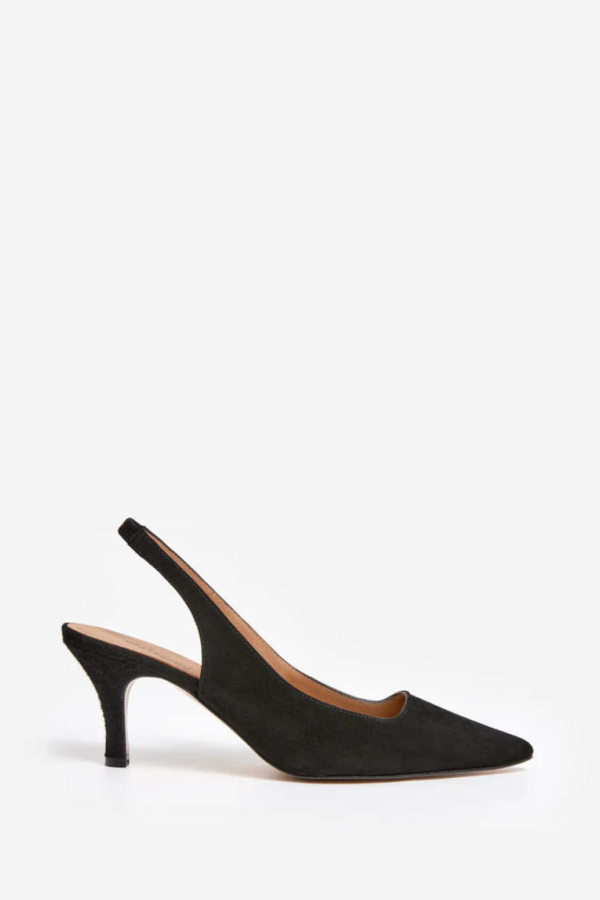 Flattered Franchesca Suede Heel - Black