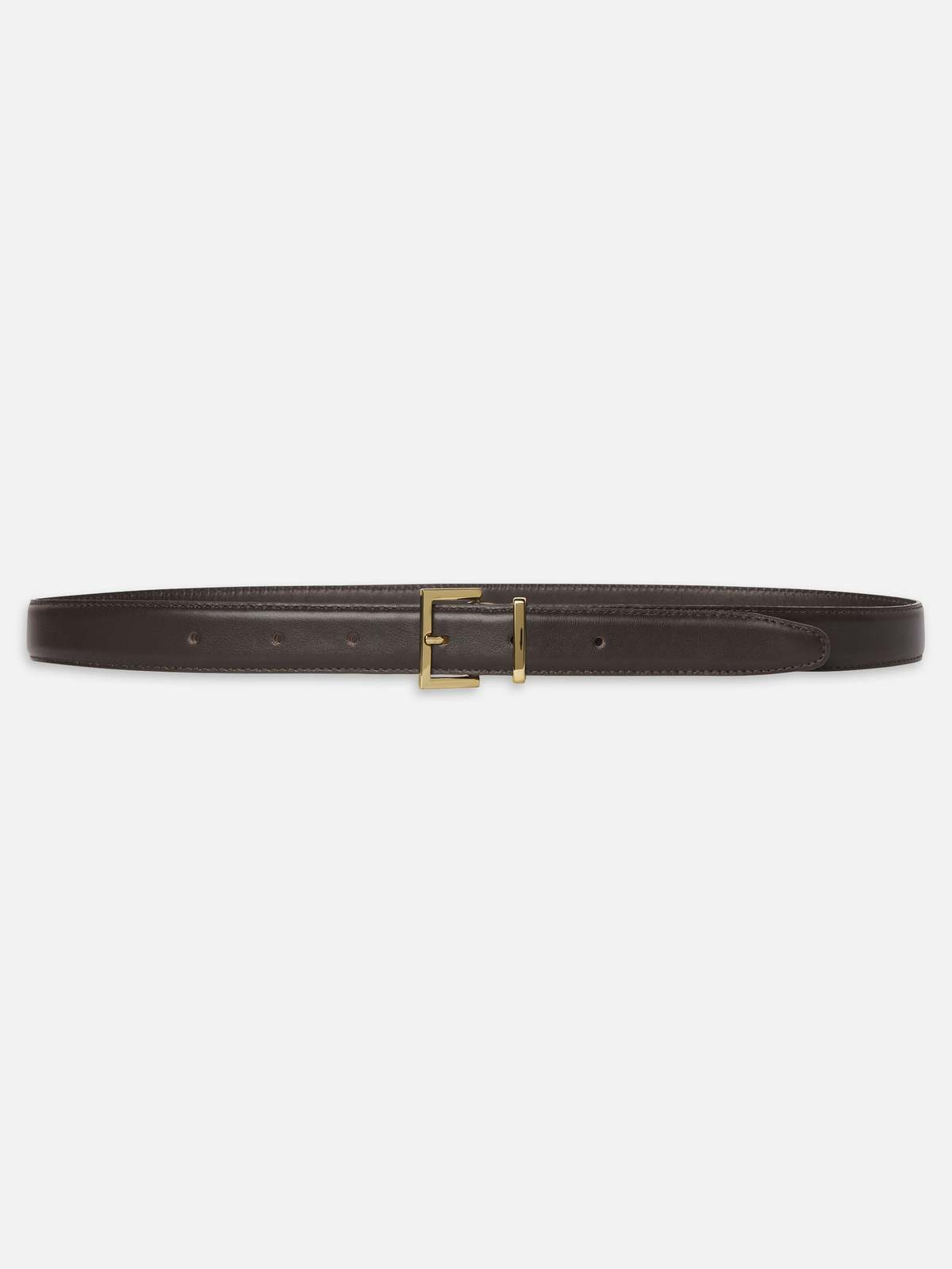 Frame Leather Square Buckle Belt - Dark Brown | Garmentory