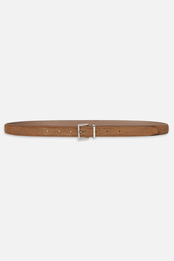Frame Suede Square Buckle Belt - Date