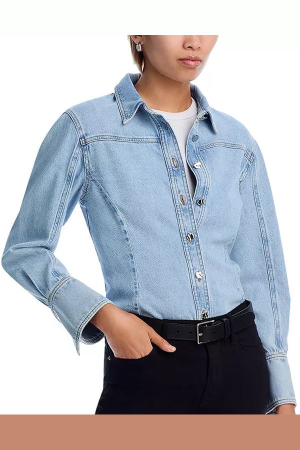 Frame The Curved Shirt - Shimmy