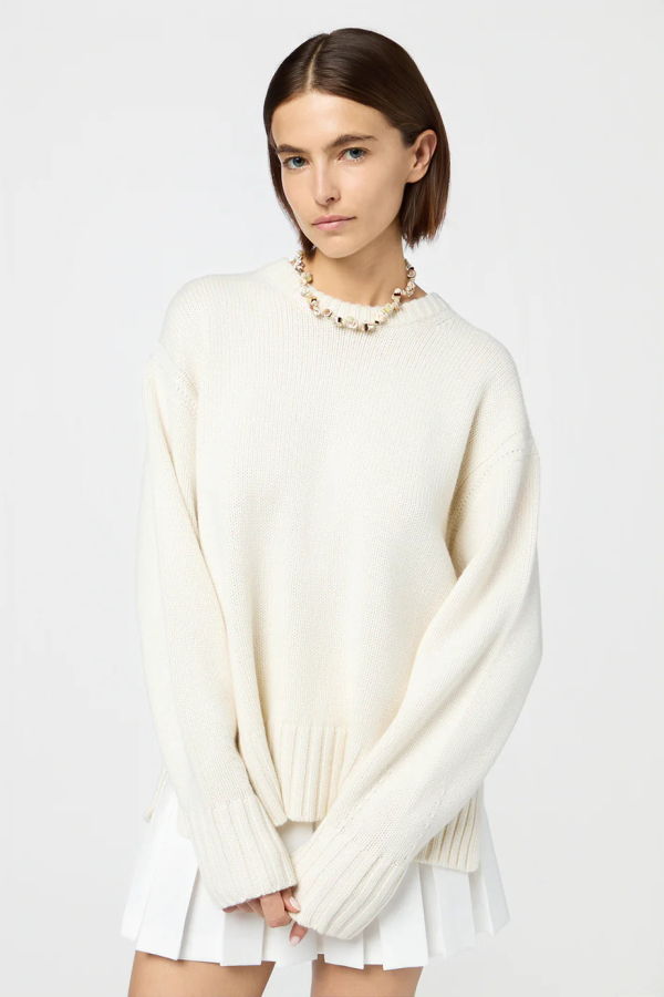 Guest in Residence Cozy Crew Sweater - Cream