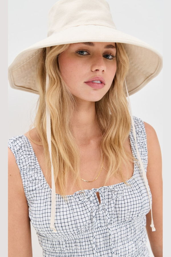Lillie Alexander Boutique Hat Attack Livvy Canvas Sunhat - Natural