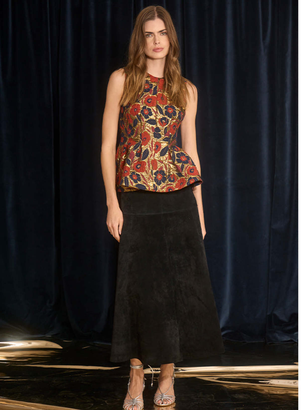 Hunter Bell NYC Marlow Top - Gilded Jacquard - Image 3 of 4