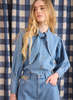 Hunter Bell NYC Odessa Shirt - Vintage Denim - Thumbnail 1