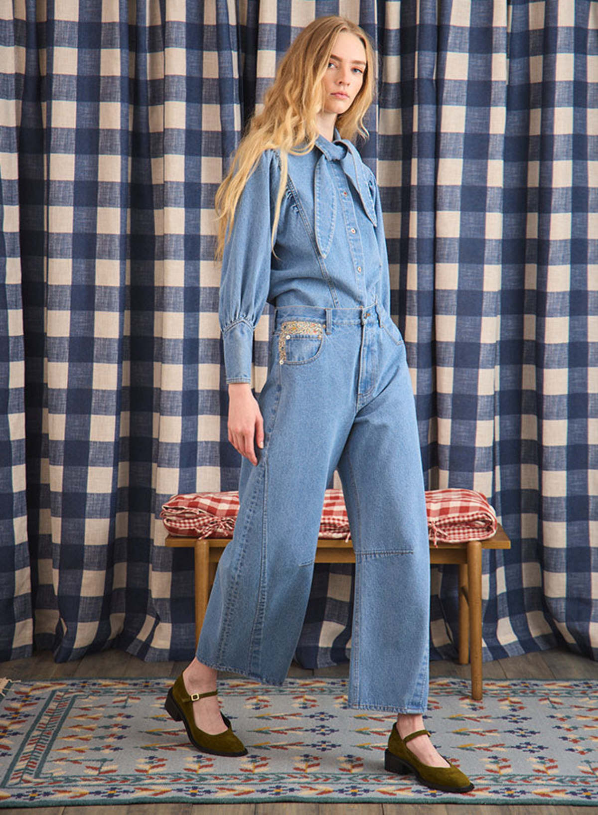 Hunter Bell NYC Odessa Shirt - Vintage Denim - Image 4 of 5