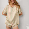 Lunya Silk Tee Short Set - Pampas Stripe - Thumbnail 1