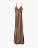 Nili Lotan Cami Silk Dress - Dark Brown - Thumbnail 1