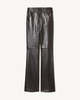 Nili Lotan Joan Leather Pant - Dark Brown - Thumbnail 2