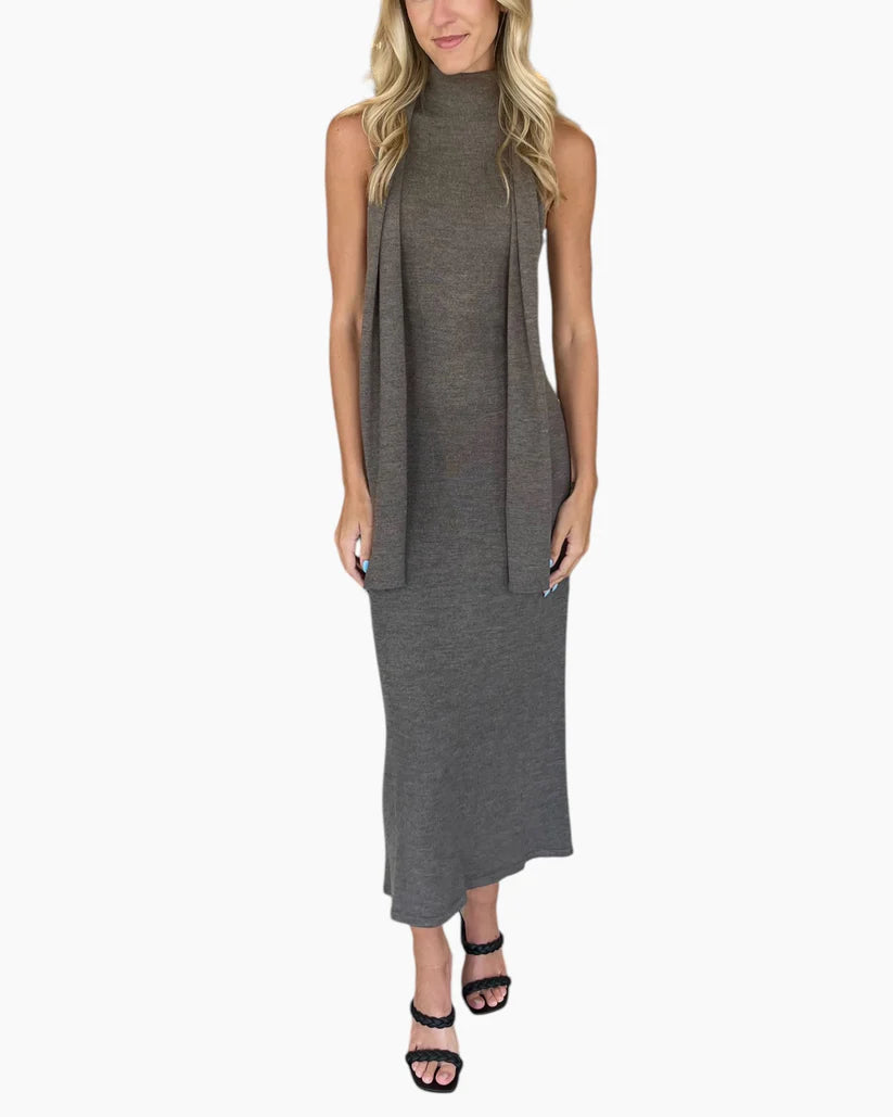 staud canal midi dress Staud Canal Midi Dress - Truffle