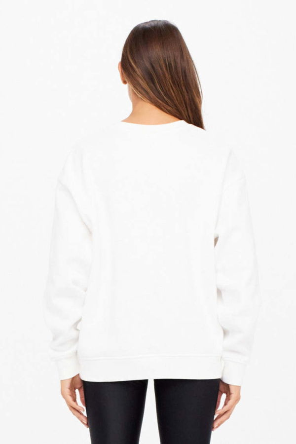 The Upside Saturn Arrow Sweater - White