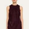 Ulla Johnson Bonnie Sleeveless Knit Top - Mahogany - Thumbnail 1