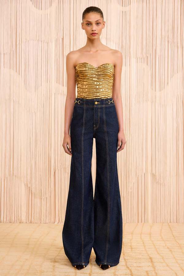 Ulla Johnson Delphine High Rise Jean - Tigris Ulla Johnson Delphine High Rise Jean - Tigris