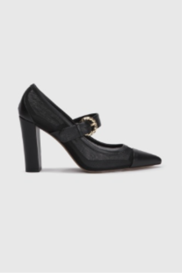 Ulla Johnson Kiki Mesh Heel Heels - Black