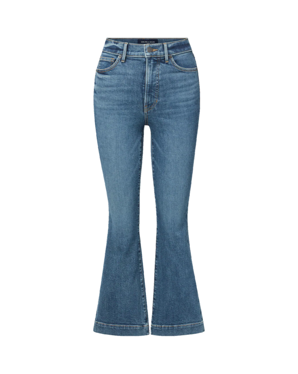 Veronica Beard Carson Kick-Flare Jean - Roadside Blue