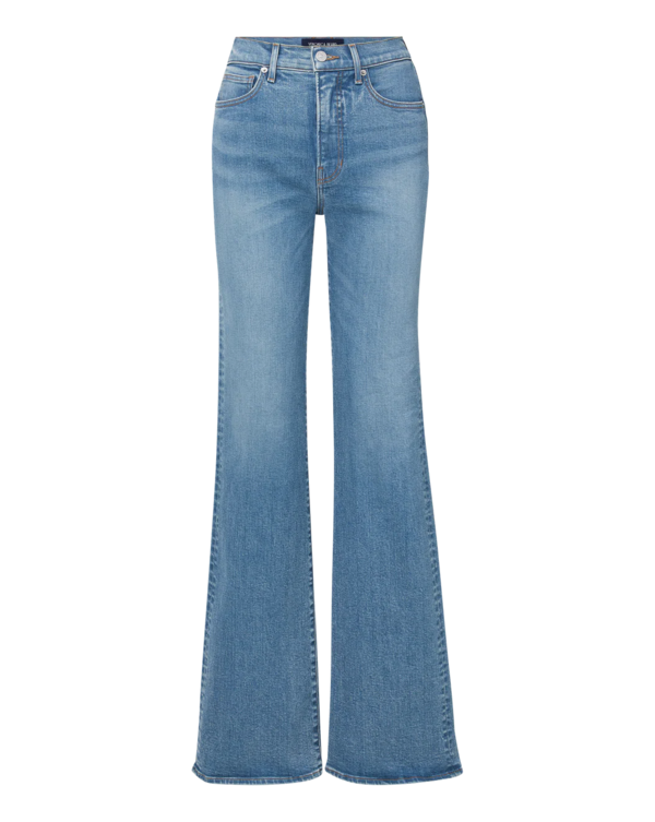 Veronica Beard Crosbie High Rise Wide Leg Jean - Ripple Haze
