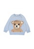 MOLO Sweater With Bear - Light Blue - Thumbnail 1