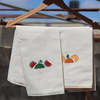 Darzah Orange Tatreez Tea Towel - Thumbnail 4