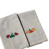 Darzah Orange Tatreez Tea Towel - Thumbnail 5