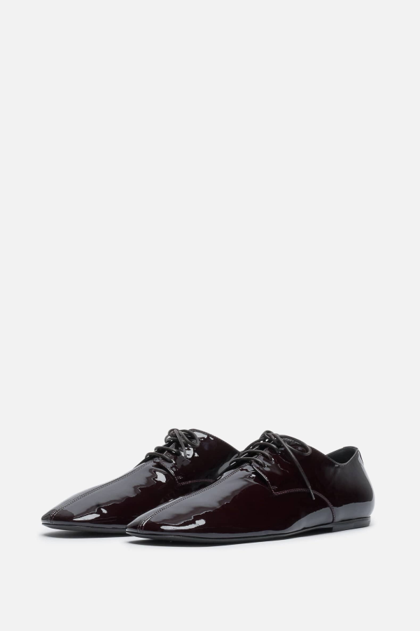 Dries Van Noten Slim Leather Laceup Lace-Up Shoe